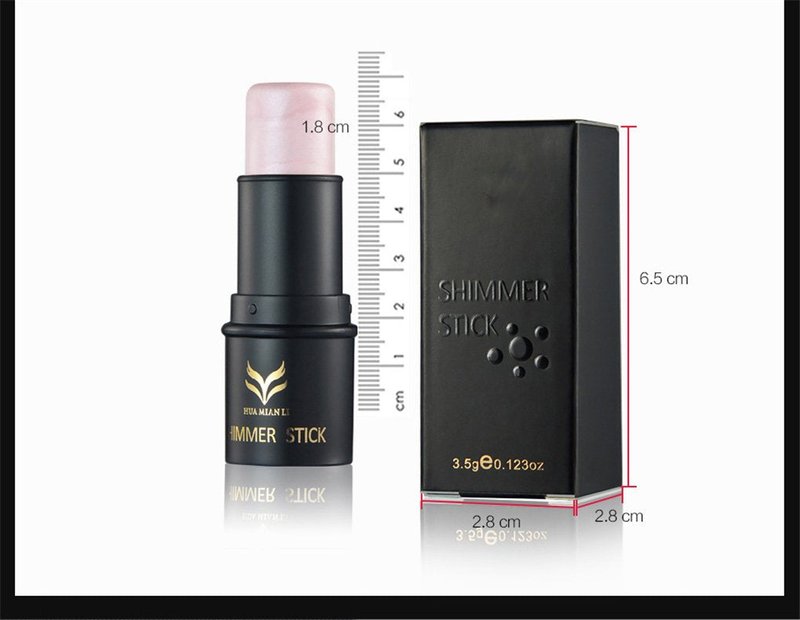 FantasyDay Illuminator Face Highlighter Makeup Sticks Pearl Shimmer Whitening Cream Shimmer Contouring Stick Foundation Stick Face Eye Nose Concealer Pen #2