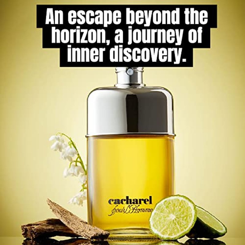 Cacharel Pour L'Homme Eau de Toilette Cologne for Men, Woody, Spicy and Floral Fragrance, Notes of Bergamot, Lily of the Valley Accord and Cedar Wood, Fresh Long Lasting Scent, 3.4 Fl Oz