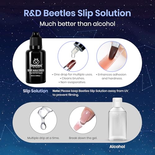 Beetles Poly Nail Gel 12 Colors Starry Party Poly Extension Set With U V Lamp Pink Glitter Builder Nail Extension Enhancement Gel Christmas Manicure DIY Home Salon Gift for Women Girls