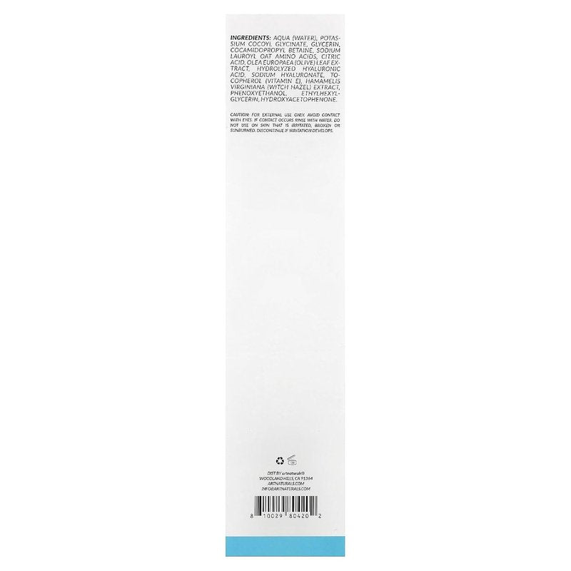 Hyaluronic Acid Facial Cleanser - Gentle Formula for All Skin Types | 8 fl oz (236 ml)