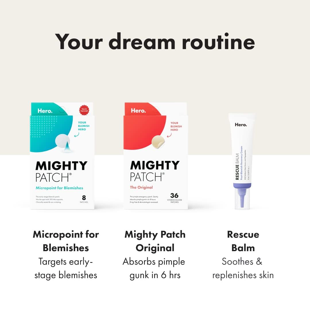 Mighty Patch Original 36ct and Surface Pimple Patch 10ct Bundle