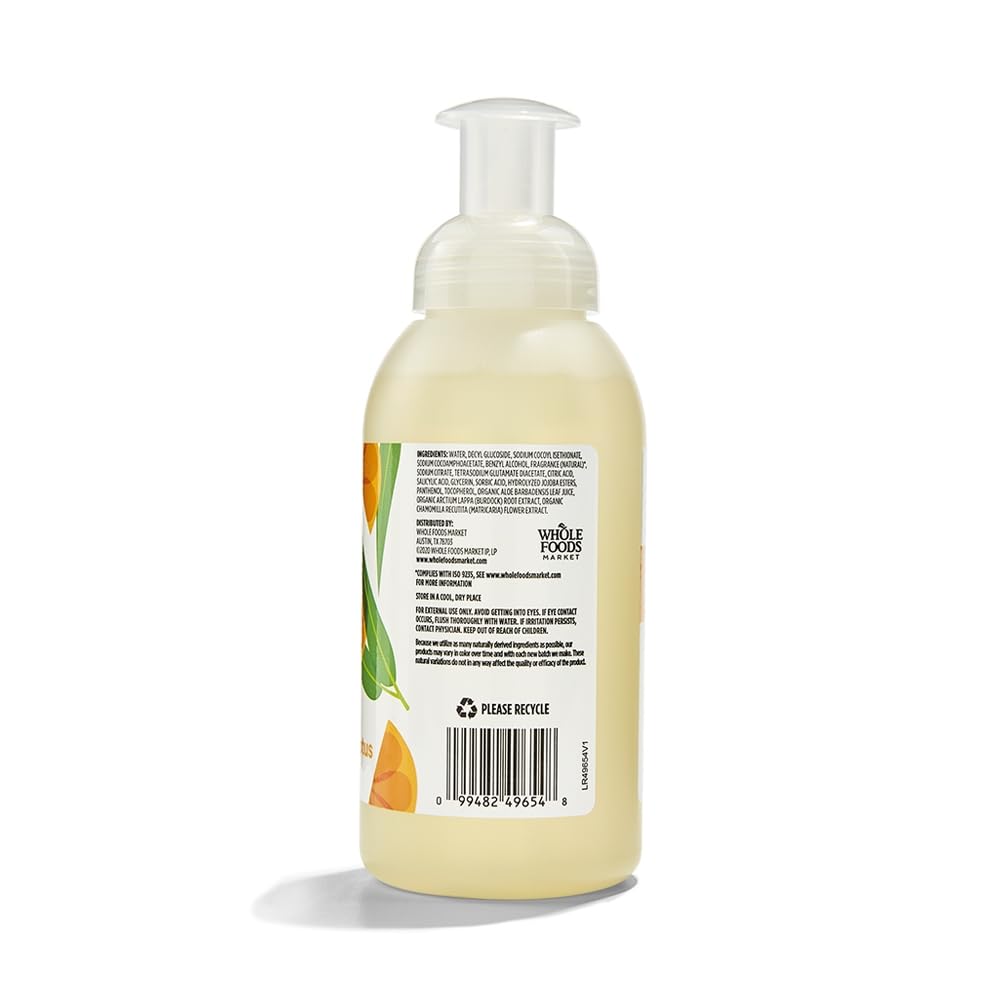 365 by Whole Foods Market, Foaming Hand Soap, Satsuma & Eucalyptus, 12 Fl Oz