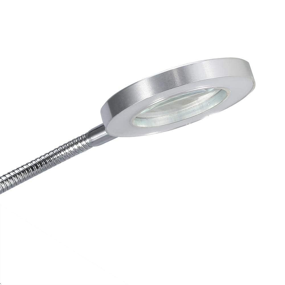 Magnifying Lamp, Portable Clip Permanent Makeup Tattoo Reading 2.5 Times Magnifier Magnifying USB Light Lamp for Makeup Lip Eyebrow Permanent Tattoo Skincare Beauty Reading Working Study