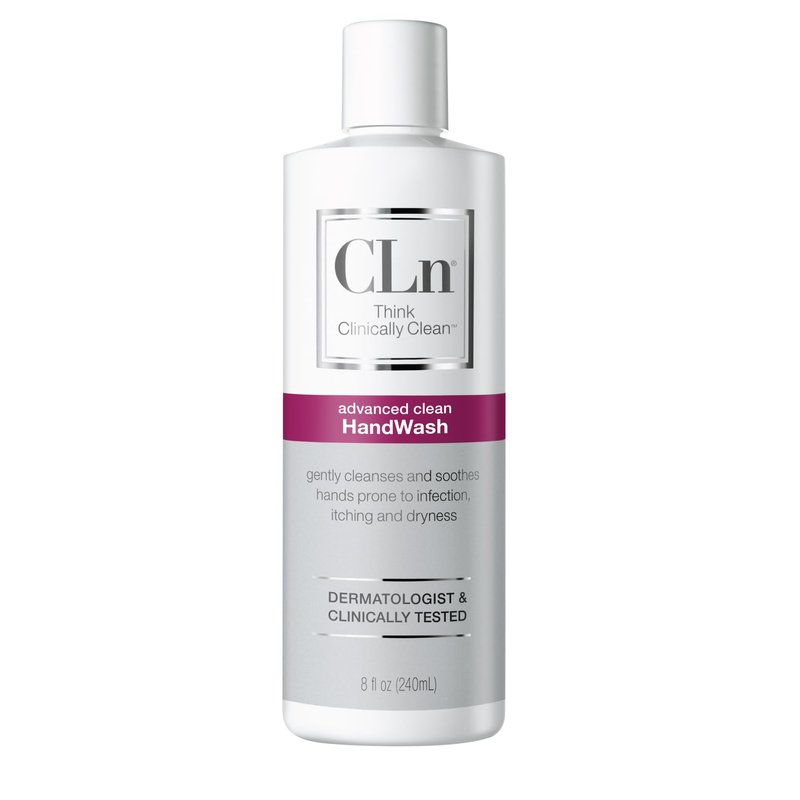 CLn® HandWash - Advanced Hygiene for Hands, Formulated with Glycerin, for Sensitive Skin Prone to Hand Dermatitis, Redness, Irritation, Eczema, and Rash, Fragrance-Free, 8 fl oz