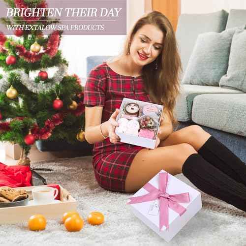 Spa Gifts for Women Bath and Body Gift Basket Mothers Day Gifts Rose Home Spa Set Self Care Gifts for Mom Sister Her Wife Birthday Gifts for Women Spa Kit Care Package Thank You Gifts