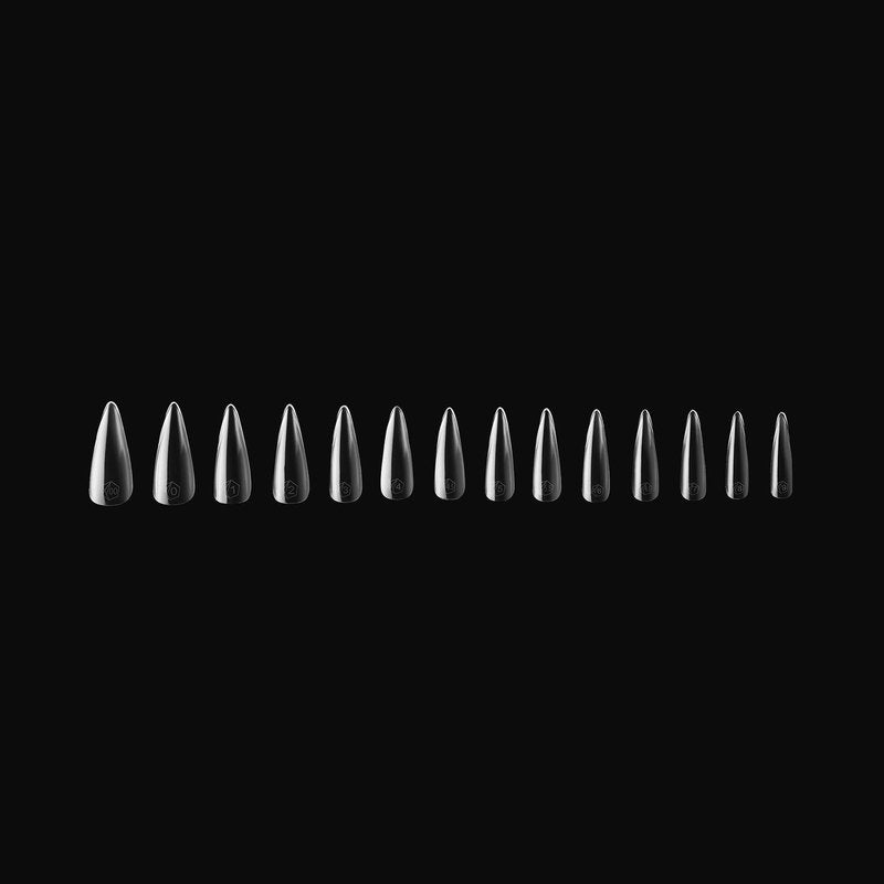 Apres Nail Gel-X Sculpted Stiletto Long Box of Tips | 600 Gel-X Tips, Premium Quality, 14 Sizes 00-9 | Half-sizes Included