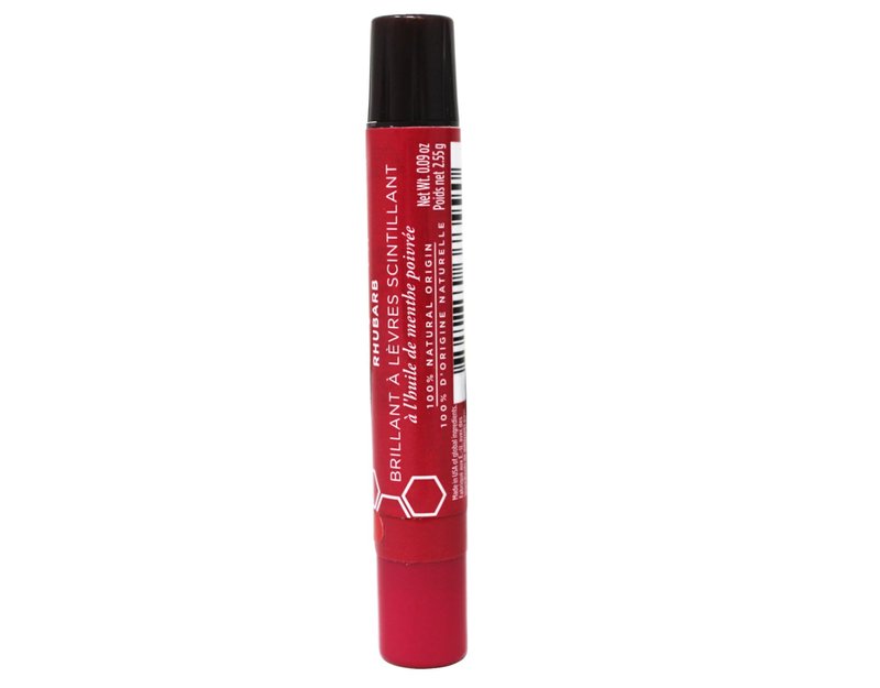 Burt's Bees Lip Shimmer, Rhubarb 0.09 oz (Pack of 3)