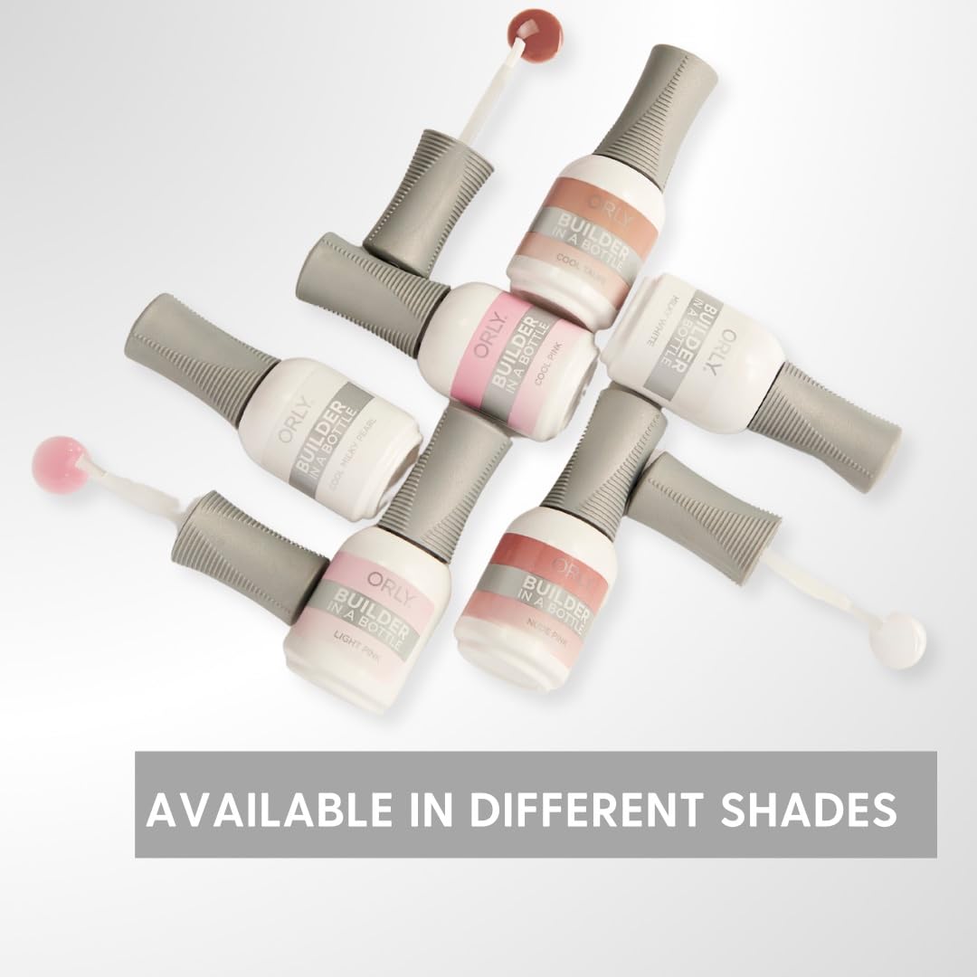 Orly GELFX Builder in a Bottle Colors | Self leveling all-in-one formula for nail extensions (Milky White)