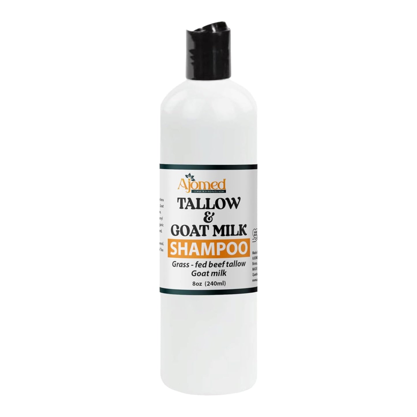 Beef Tallow & Goat Milk Shampoo and Conditioner Set | Handmade Hair Care for Thinning Relief - 8 Oz
