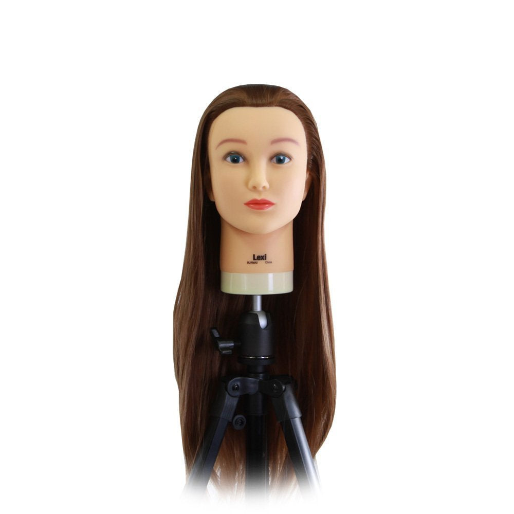 Celebrity Lexi Cosmetology Protein Fiber Hair Cutting Manikin, 26-28 Inch