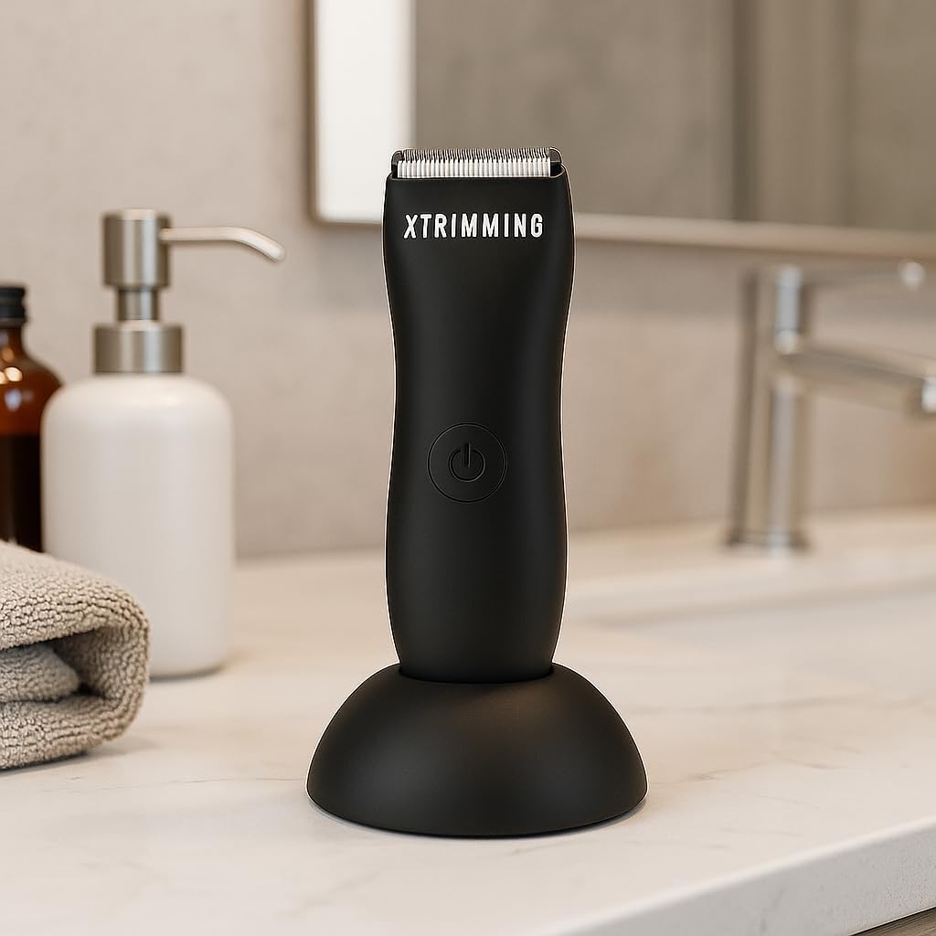 Men's Body Hair Trimmer - Personal Groomer for Smooth Shaving | Waterproof Design, Ergonomic Grip