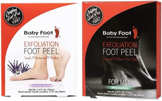 Baby Foot Peel Mask for Men & Women - Exfoliate Rough, Cracked Feet for Baby Soft Skin - 2.4 Fl. Oz