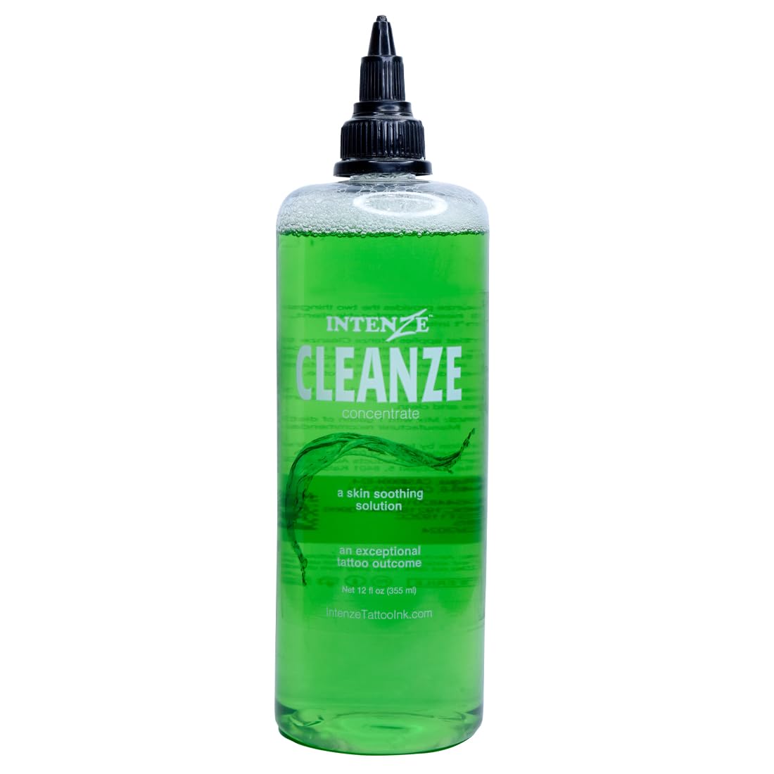 Intenze Tattoo Cleanse Concentrate - 12oz | Gentle Skin Cleanser for Tattoos