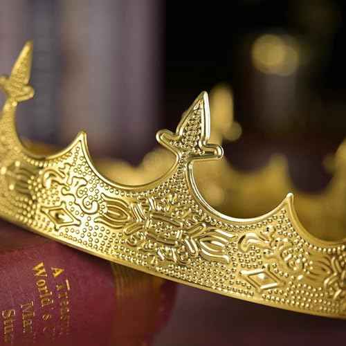 King Crown for Men Crowns Tiara for Birthday Party Costume