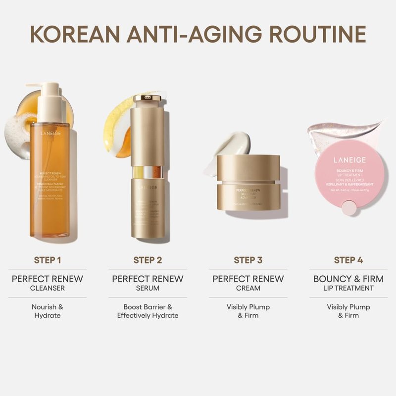 LANEIGE Perfect Renew Nourishing Oil-to-Foam Cleanser - 2-in-1 Anti-Aging Face Wash for Radiant Skin | Removes Makeup & Impurities