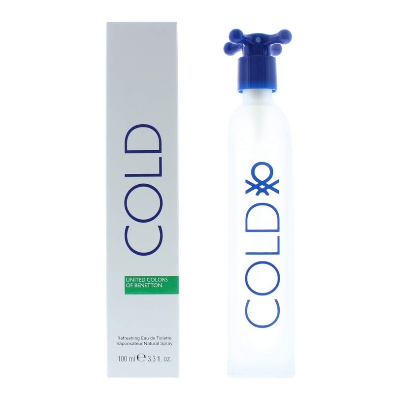 Benetton Cold for Men Eau de Toilette Spray, 3.3 Ounce (Pack of 2)