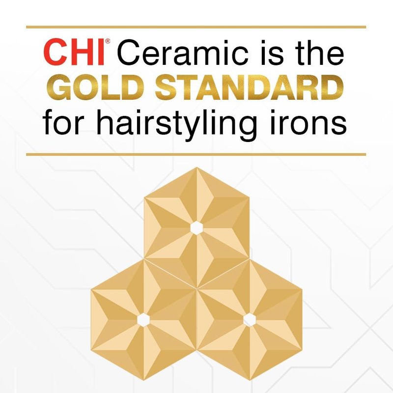CHI Tourmaline Ceramic Flat Iron Hair Straightener 1", Professional Hair Styling Tool for Silky Smooth Hair, Frizz Control & Curling, Pure Pink 1" Plates