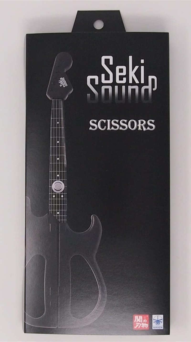 Nikken Cutlery Guitar Scissors - SekiSound Black Hobby Tool | Includes Stand & Gift Box