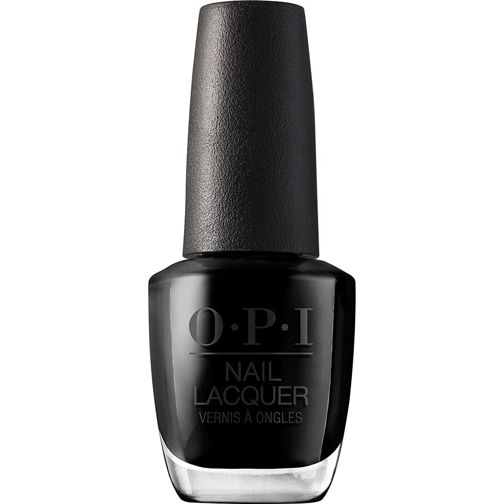 OPI Black Nail Lacquer - Long-Lasting, High-Gloss Nail Polish for Perfect Manicure