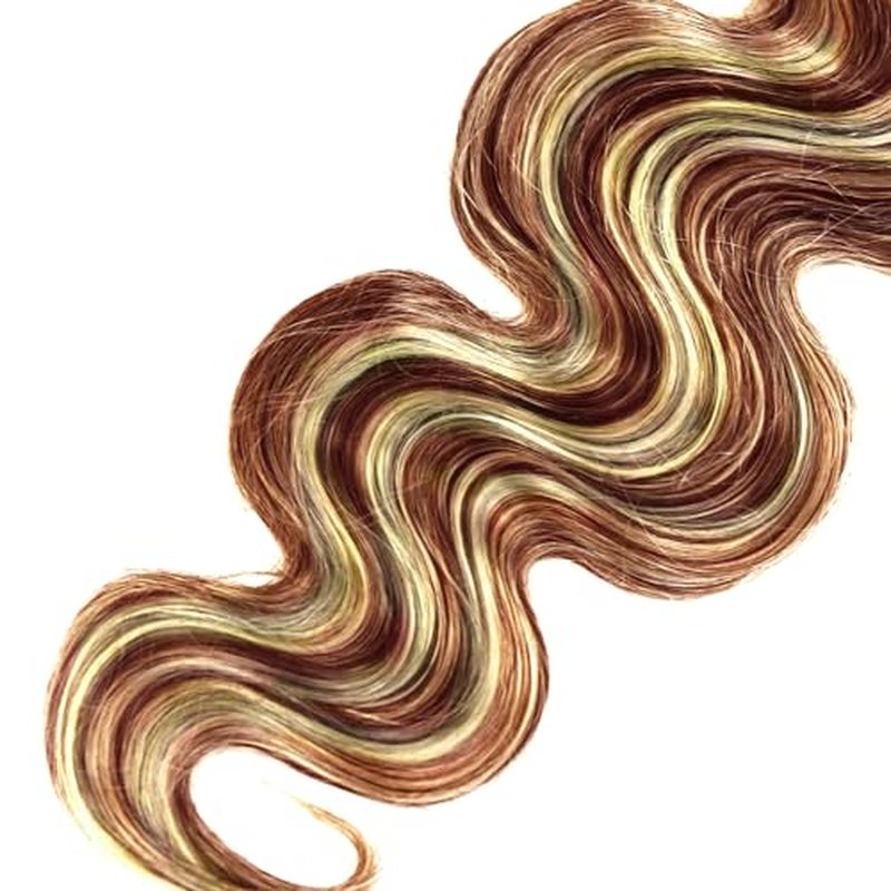 24 26 28 Inch P30/613 Human Hair Bundles Highlight Human Hair Bundles #613 Body Wave Bundle Color #30 Body Wave Bundle