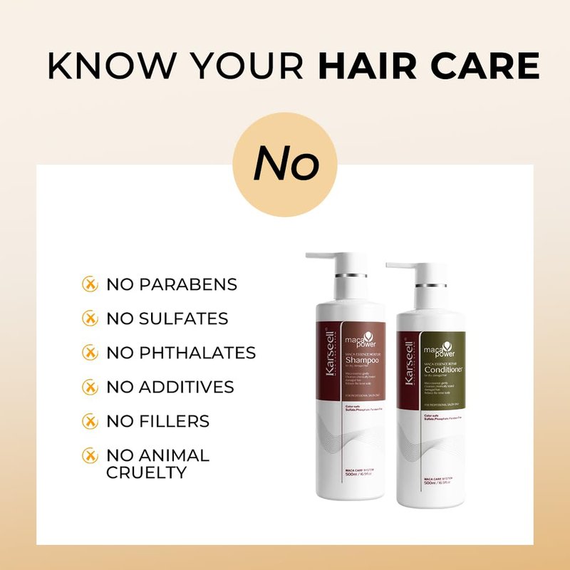 Karseell Collagen Hair Treatment Set - Repairing Shampoo & Conditioner for All Hair Types | 16.9 fl oz Each