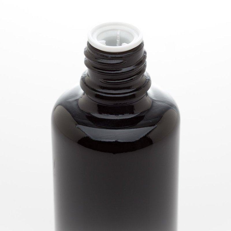 Infinity Jars 100 ML Black Ultraviolet Glass Bottles Airtight, Leak-Proof, Smell-Proof Screw-Top Containers for Essential Oils, Perfume, Lotion, Travel Storage, Reusable 7 Bottles Variety Pack