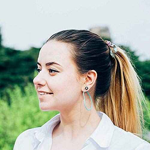 Shiny Scrunchies Metallic Tone Hair Bands Elastic Hair Ties Set Glitter Ponytail Holder Soft Scrunchy for Women(6 Pack Hair Scrunchies)