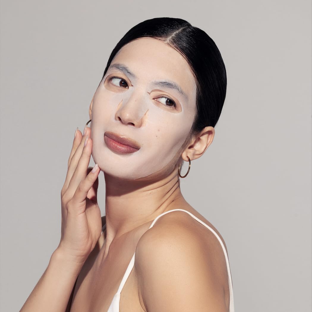 Karuna Hydrating+ Sheet Masks 4-Pack | Deep Moisturizing K-Beauty Face Masks with Hyaluronic Acid & Peptides | For Dry, Aging Skin | Vegan & Cruelty-Free
