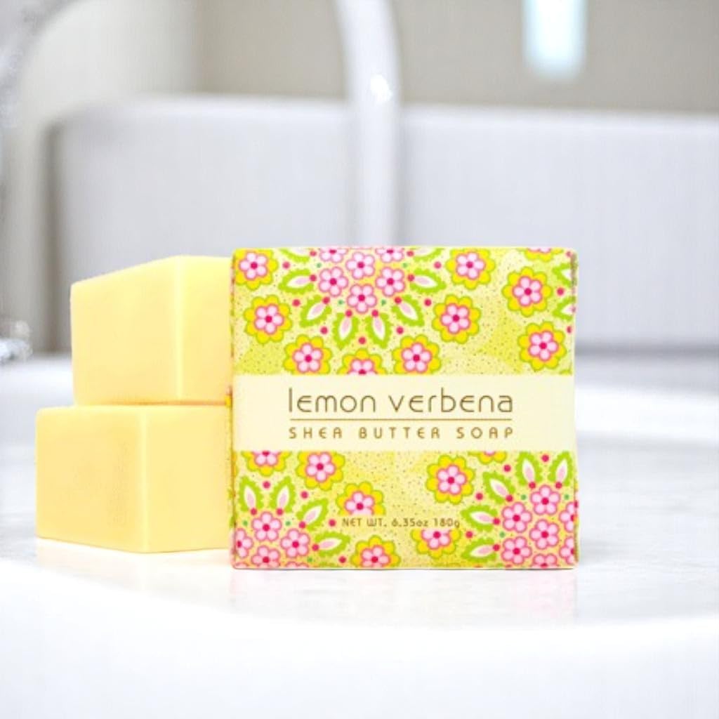 Mini Botanical Soap Bars - 12 Pack 1.9 oz | Individually Wrapped Guest Soaps for Airbnb, Spa, Travel, Bath - Lemon Verbena