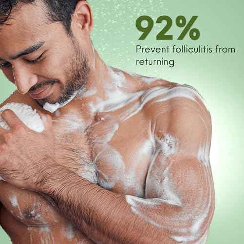 ABERA High-Performance Folliculitis Body Wash with Wild Bitter Melon Extract, BHA Shower Gel, Reduces Back Acne & Keratosis Pilaris, Folliculitis Treatment, Acne Body Wash for Sensitive Skin, 10.14 oz