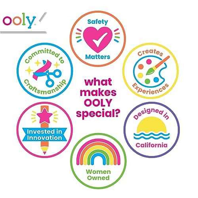 Ooly 40+ Glow in the Dark Temporary Tattoos For Kids, Safe & Non-Toxic Temporary Tattoo, Party Favors Gifts for Kids - Bright & Funny