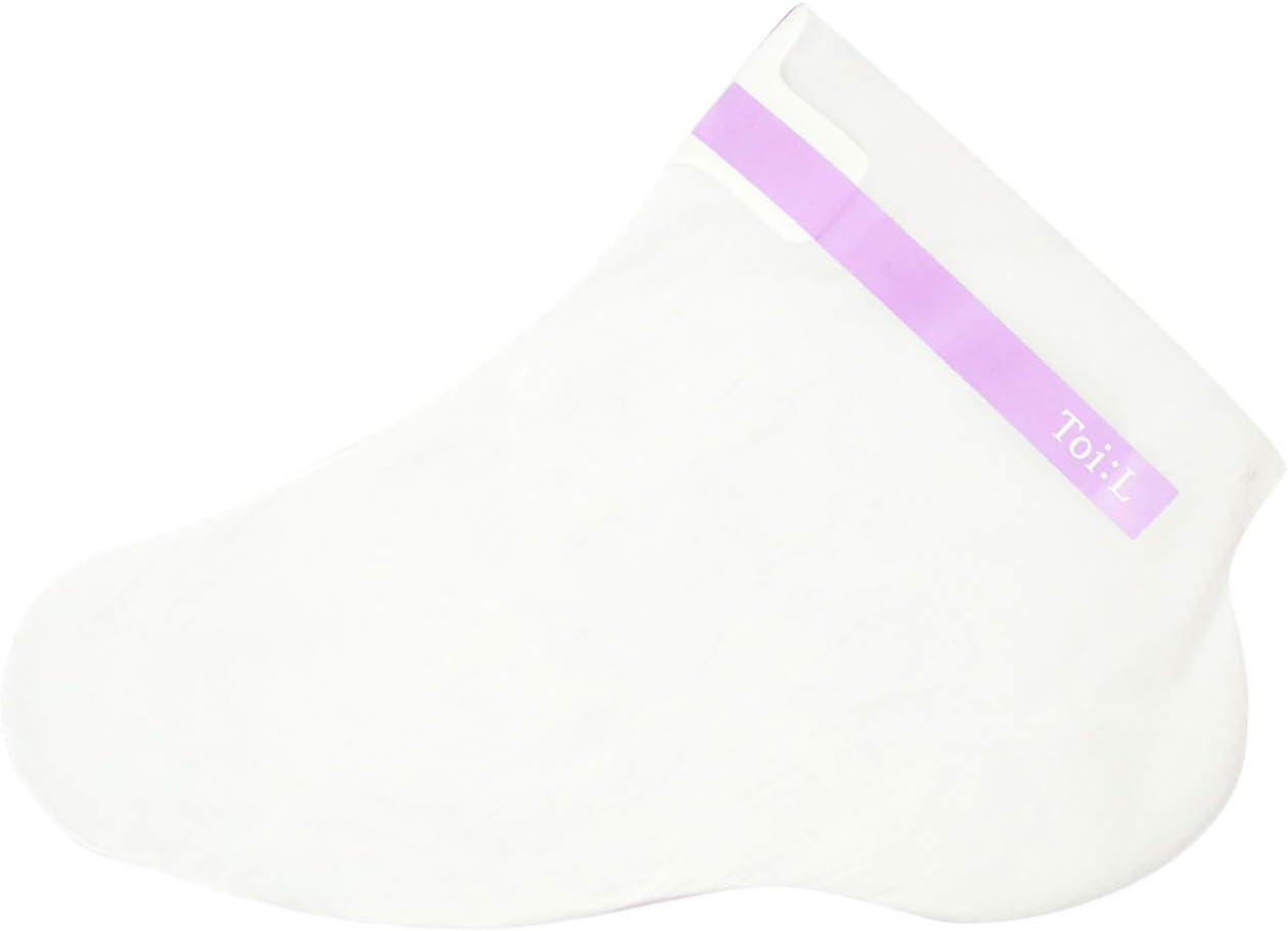 Extra Silky Foot Mask - Moisturizing Treatment Socks with Guerande Salt & Almond Oil | 5 Pairs for Dry Feet & Cracked Heels
