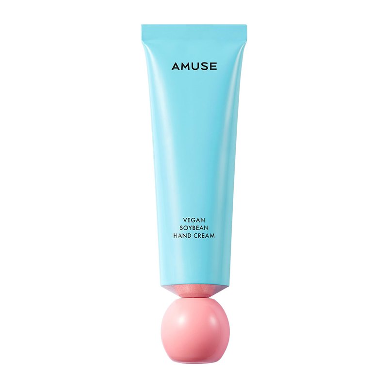 Amuse SEOUL Vegan Soybean Hand Cream (PLEASURE) 50ml - Clean Fresh Musk, Soft, Smooth, Creamy Hand Moisturizer, Non-Greasy, Hydrating, Nourishing Cream, Dry Skin