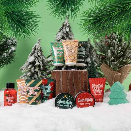 Beauty Advent Calendar 2025, 12 Days Christmas Holiday Gifts for Women Girls Makeup Advent Calendar 2025 Xmas Countdown Calendar 12pcs Hand Cream Gifts Sets with Hand Lotion Body Lotion Bath Sets