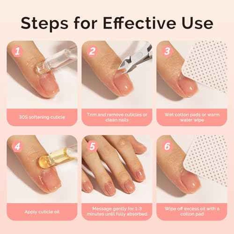 MelodySusie 25ML Cuticle Care Kit - Cuticle Oil and Cuticle Remover, Cuticle Nourishes and Softener, Promotes Nail Growth and Strength for Home and Salon Use 2PCS
