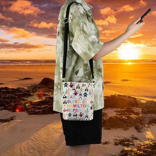 WCGXKO Musical Lover Gift Musical Character Zipper Pouch Makeup Bag (SLEEP HA XK)