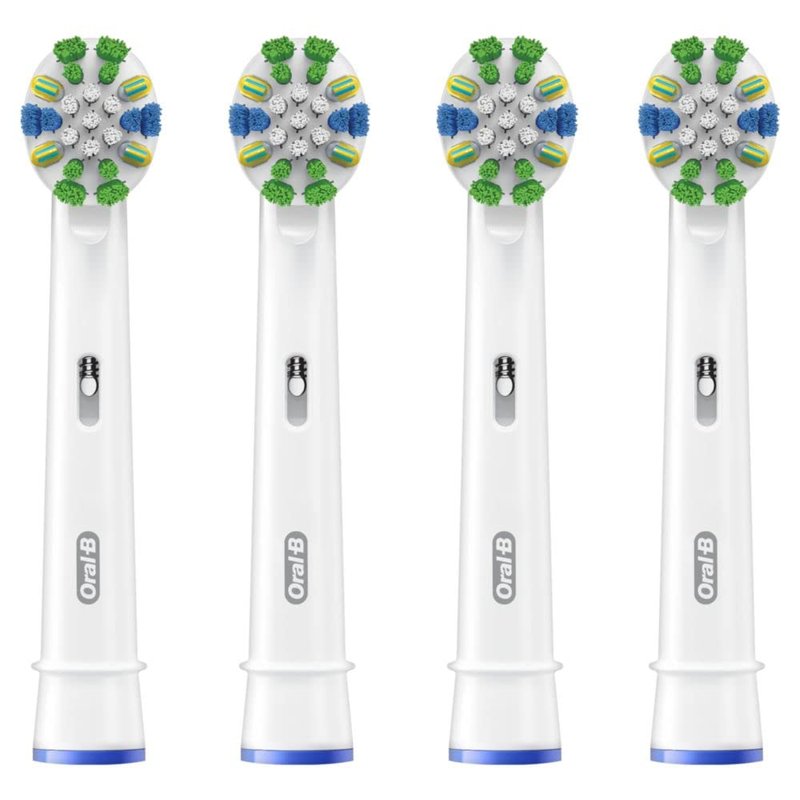 Oral-B Floss Action Replacement Brush Heads for an Oral-B Electric Toothbrush, Pack of 4