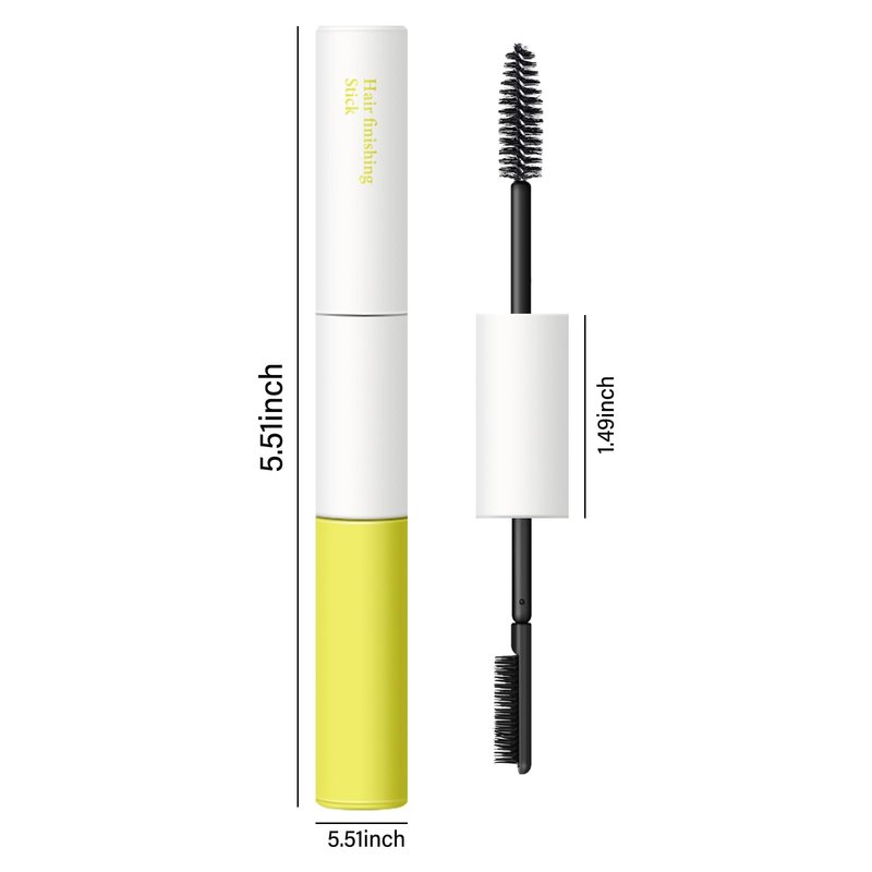 AFGHOUZ Dual-Ended Hair Finishing Stick, Flyaway Hair Tamer Stick, Clear Hair Styling Gel Stick Fix Irregular Hair, Small Broken Hair, Refreshing Not Greasy