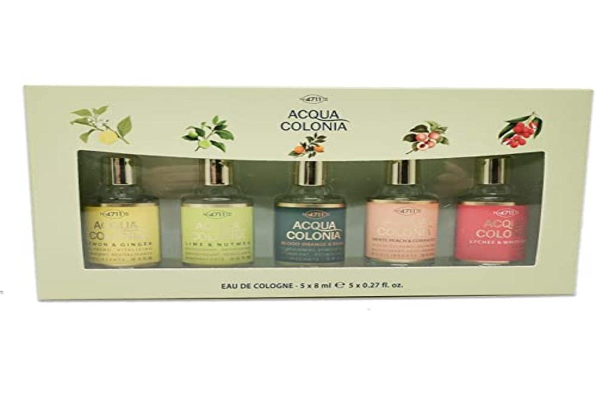 4711 Original Eau de Cologne Miniatures Set | 5 x 0.27 oz - Citrus & Herbal Scents for Unisex