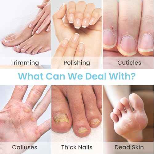 Nail Drill Electric File: HSKAI¢ç 10000RPM Powerful Nail Drill with LCD Display, Cordless Thick Nail Grind Filer for Acrylic Gel Natural Nails Toenails, Manicure & Pedicure Multi-Tool for Home Salon