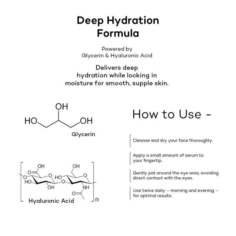 Hydrolyzed Collagen Eye Contour Serum | Hyaluronic Acid for Dark Circles & Puffiness - Anti-Aging Treatment
