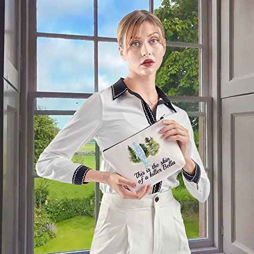 WCGXKO Movie Show Inspired Gift This Is The Skin Of A Killer Bella Zipper Pouch Makeup Bag for Fans (This is the skin)