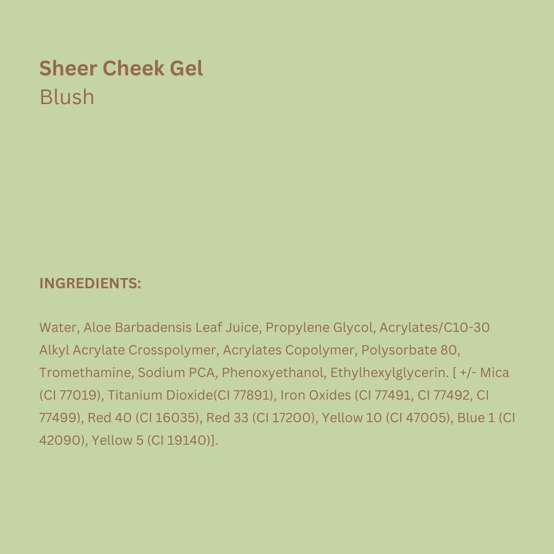 Pixi Beauty Sheer Cheek Gel - Rosy | Gel Blush For A Sheer Flush Of Colour | Oil-Free & Fragrance-Free Hydrating Liquid Blush | 0.45 Fl Oz