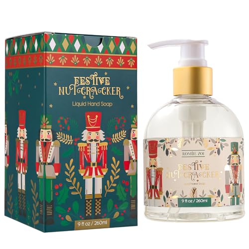 ROMIIE ZOI Christmas Liquid Hand Soap with Gift Box - The Nutcracker, Infused with the Nutcracker Aroma - 260ml/ 9 fl.oz