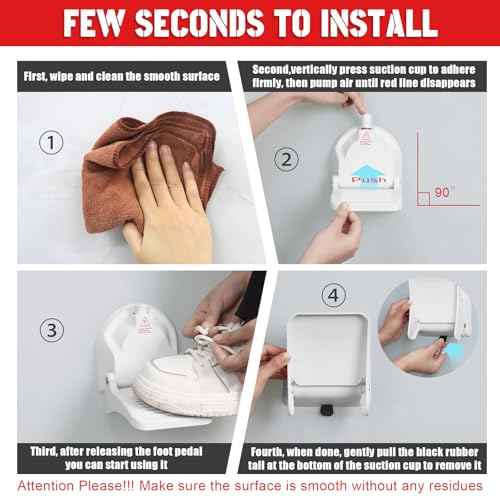 Suction Cup Shower Foot Rest for Shaving Legs, Foldable Shower Step Foot Rest Tool Stand to Shave Legs, Anti-Slip Shower Ledge Leg Shaving Shelf