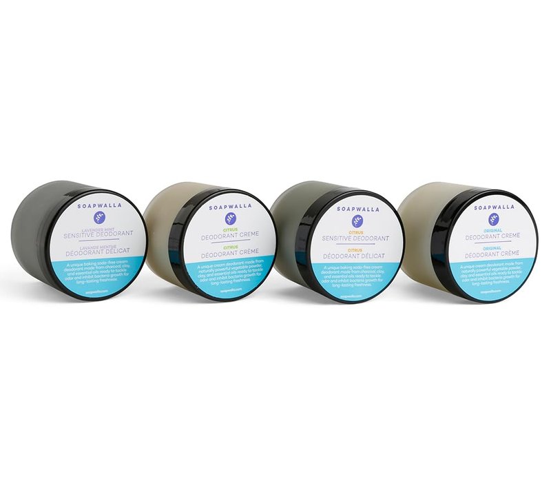 Soapwalla Natural Aluminum-Free Deodorant Cream - Vegan, Cruelty-Free | Full Size 2 oz (57 g)