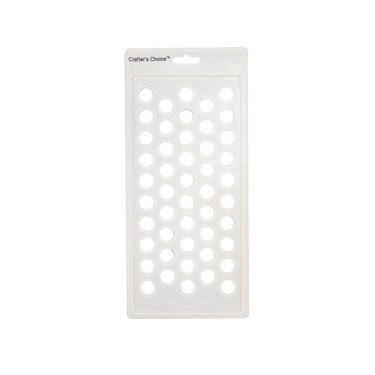 Crafter's Choice - Lip Balm Tube Filling Tray - Silicone Tray for Filling Lip Balm Tubes and Cosmetic Products - Round - 3001