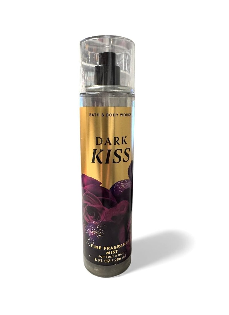 Bath and Body Works Fine Body Fragrance Mist 8 Fluid Ounce (Dark Kiss)