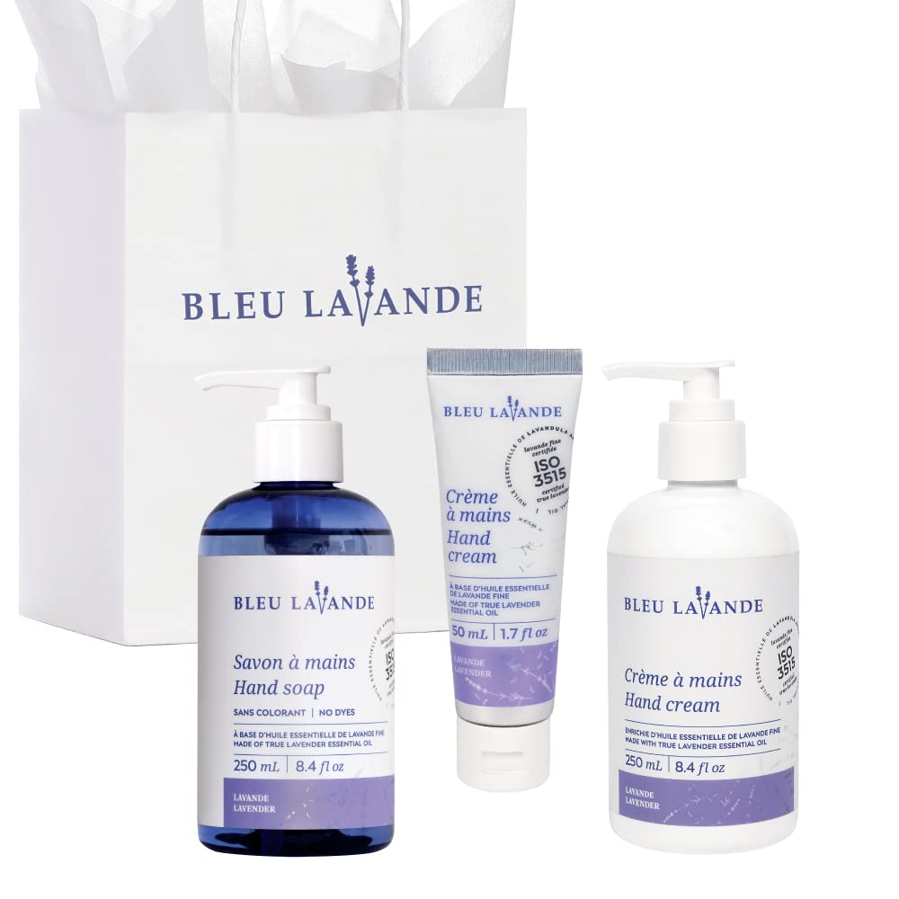 Premium Lavender Hand Care Set - Soothing Aromatherapy Soap & Cream with 100% Pure Essential Oil - Natural & Vegan