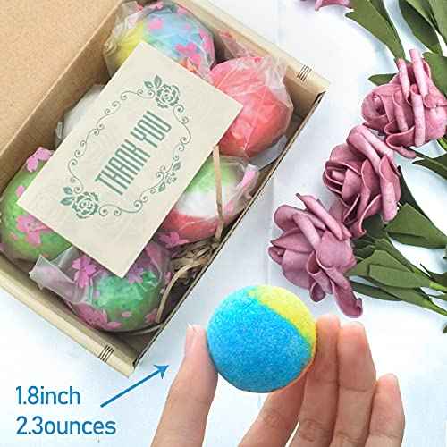 INTEYE Organic Bath Bombs Gift Set, 24 Handmade Fizzies Rich in Essential Oil, Moisturize Dry Skin, Gifts idea for Kids, Her/Him, Wife/Girlfriend, Birthday, Christmas, Mothers Day